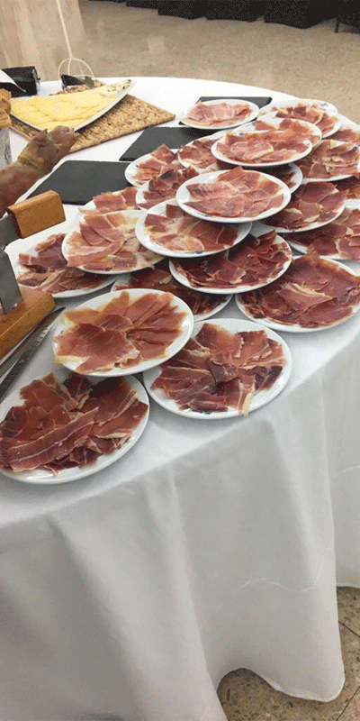 Cortador de jamón para bodas en valencia